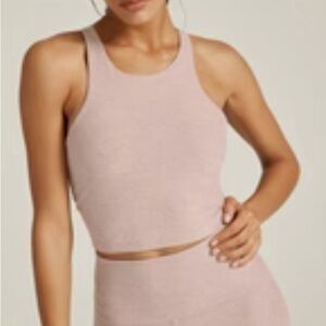 Beyond Yoga Women's Spacedye Studio Cropped Tank in “Chai”